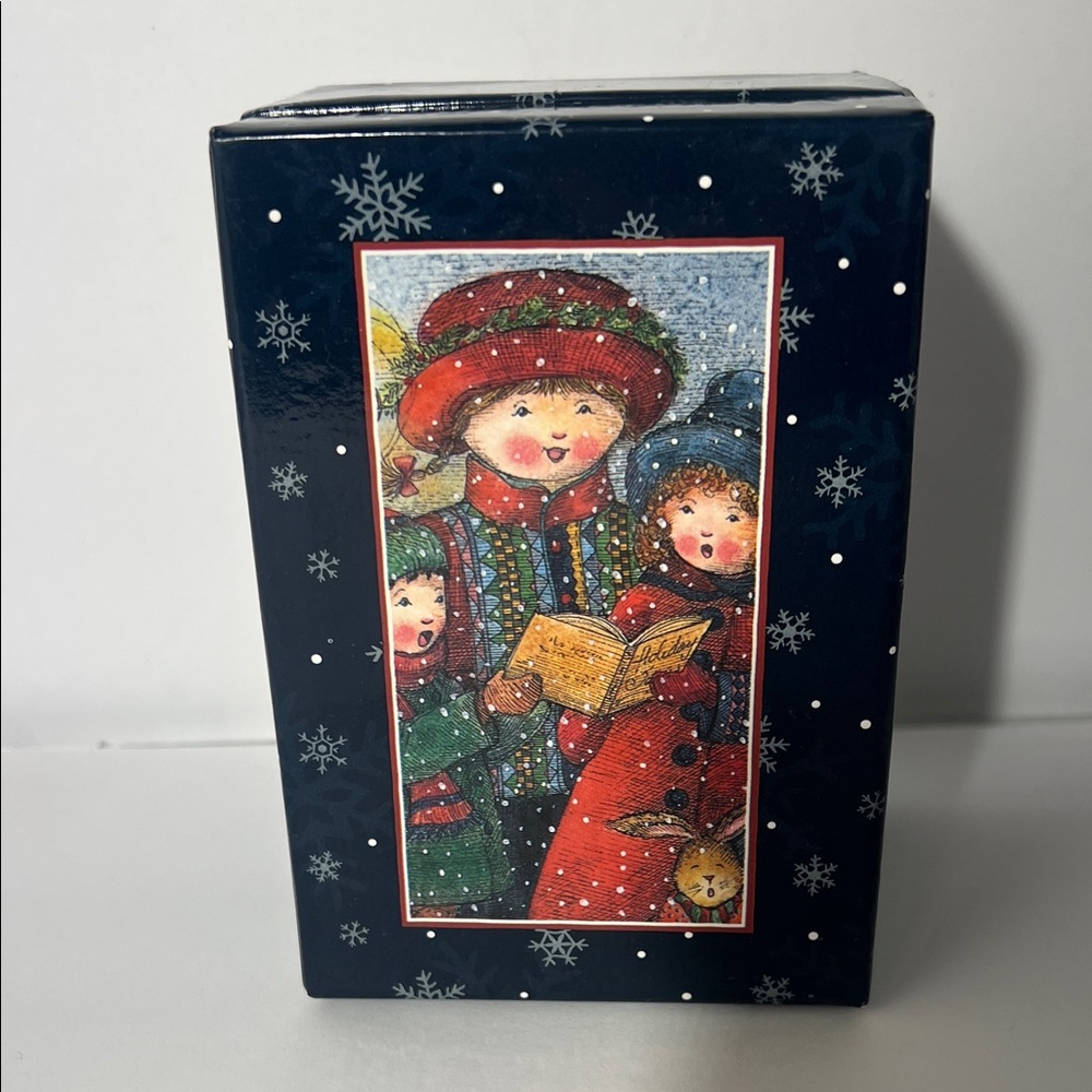 Vintage Lang Ornament Girl Caroling By Sherri Buck Baldwin-1998